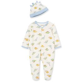 Baby Boy (NB-9M) Little Me Dino-Mite Footed Sleeper with Hat