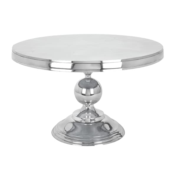 9th & Pike&#40;R&#41; Silver Aluminum Traditional Coffee Table