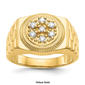 Mens Gentlemen’s Classics™ 14kt. Gold 1/4ctw. Diamond Circle Ring - image 5