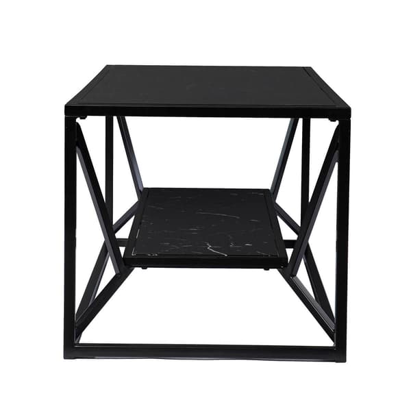 Southern Enterprises Argall Glass-Top Coffee Table