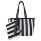 Nanette Lepore Milah Knit Striped Tote - image 1