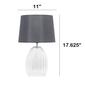 Lalia Home Classix 17.63in. Fluted Glass Table Lamp - image 4