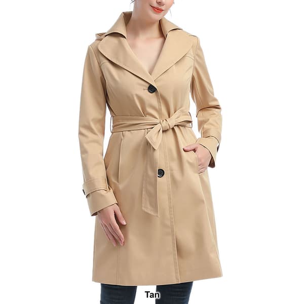Womens BGSD Waterproof Belted Trench Coat