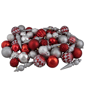 Northlight 75ct. Red & Silver Christmas Ball & Finial Ornaments - image 1
