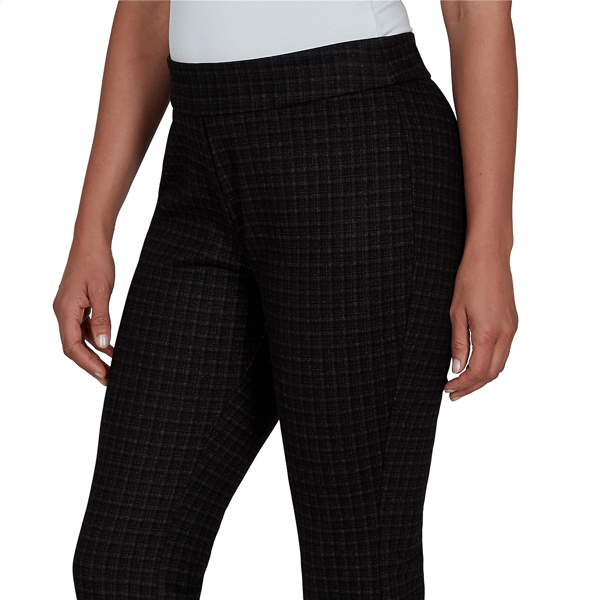 Womens Emaline Country Code Plaid Kick Flare Pull On Pants