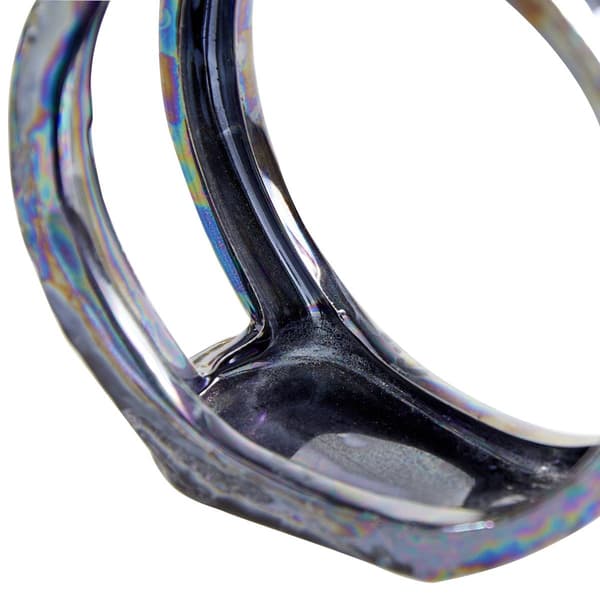 9th & Pike&#174; Silver Ceramic Glam Candlestick Holders - Set of 2