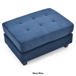 Passion Furniture Malone Tufted Ottoman