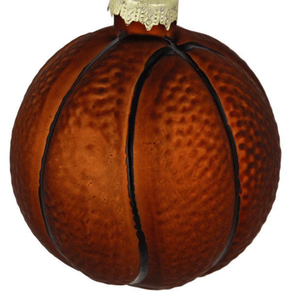 Northlight Basketball Glass Christmas Hanging Ornament