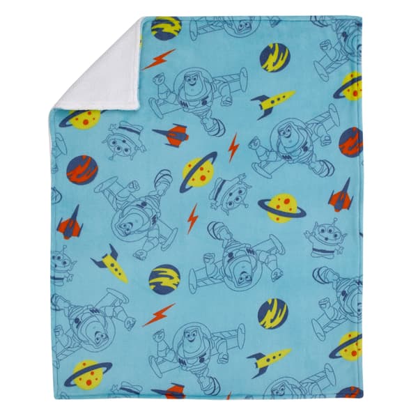 Disney Buzz Lightyear Sherpa Baby Blanket