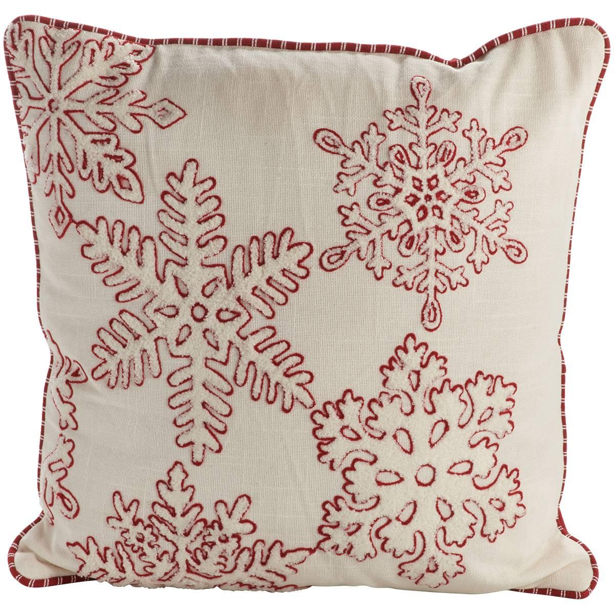 Snowflake Decorative Pillow - 16x16
