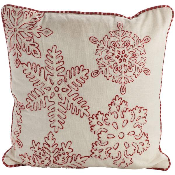 Snowflake Decorative Pillow - 16x16 - image 