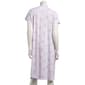 Womens Laura Ashley Lace Trim Floral Trellis Nightgown - image 3