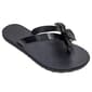 Womens Ashley Blue Black Flower Thong Sandals - image 1