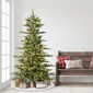 Puleo International 6.5ft. Pre-Lit Aspen Fir Christmas Tree - image 2