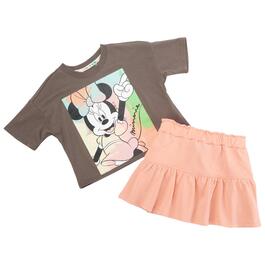 Toddler Girl Disney Junior Minnie Mouse Abstract Tee & Skirt Set