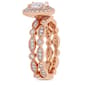 Diamond Classics&#8482; 10kt. Rose Gold Oval Infinity Bridal Ring Set - image 2