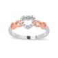 Nova Star(R) Two-Tone 1/10ctw. Lab Grown Diamond Heart Promise Ring - image 1