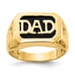 Mens Gentlemens Classics(tm) 14kt. Gold Onyx & Diamond DAD Ring - image 1