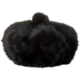 Womens Steve Madden Faux Fur Beret
