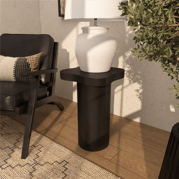 9th & Pike® Modern Black Wood Accent Table