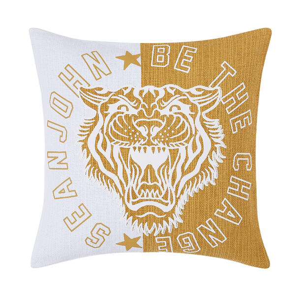 Sean John Tiger Square Decorative Pillow - 18x18 - image 