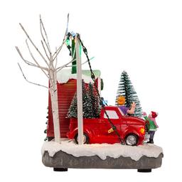 Kurt S. Adler 4.7in. Lighted "Christmas Trees" Village Shop