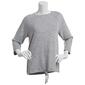 Plus Size Architect&#40;R&#41; 3/4 Sleeve Marled Drawstring Hem Tee - image 1