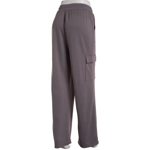 Womens Runway Ready Wide Leg Solid Cargo Pocket Pants