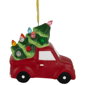 Northlight Lighted Truck with Christmas Tree Ceramic Ornament - image 5