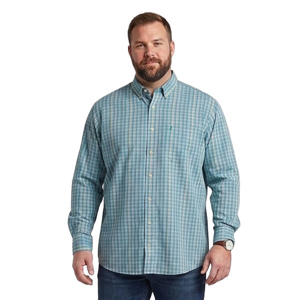 Mens Big & Tall IZOD(R) Plaid Button Down Shirt - Wasabi