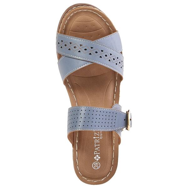 Womens Patrizia Crosanvi Blue Slide Strappy Sandals