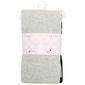 Girls Capelli(R) New York 2pk. Lurex & Solid Tights - Grey Combo - image 1