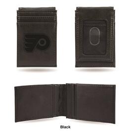 Mens NHL Philadelphia Flyers Faux Leather Front Pocket Wallet