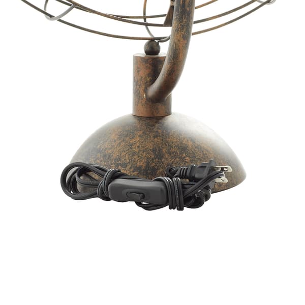 9th & Pike&#174; Black Metal Industrial Fan Table Lamp