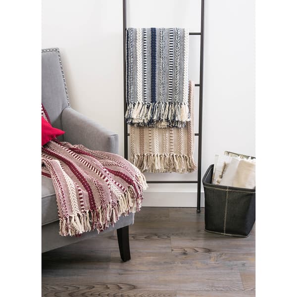 DII® Braided Stripe Throw - 50x60