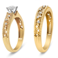 Haus of Brilliance 1/5ctw. Diamond Art Deco Engagement Ring Set - image 4
