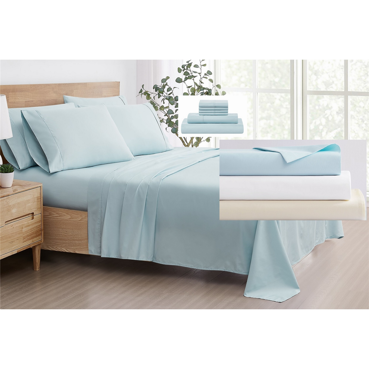 5th Avenue Lux 1200TC CVC Cooling 6pc. Sheet Set