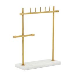 9th & Pike&#40;R&#41; Gold Marble Rods Jewelry Stand