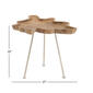 9th & Pike&#174; Brown Teak Natural Accent Table - image 4