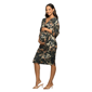 Plus Size 24/7 Comfort Apparel Maternity Abstract Wrap Dress - image 2