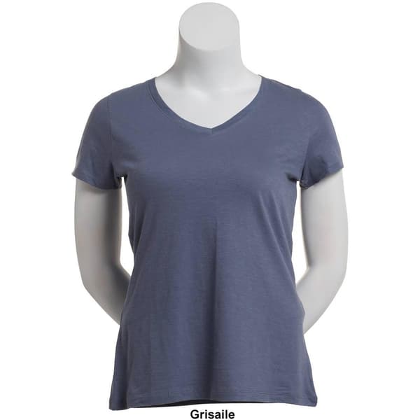 Plus Size Architect&#174; Short Sleeve Slub V-Neck Tee