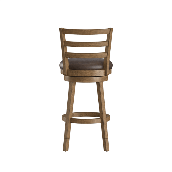 HH2 Home Ronan Slat Ladder Back Adjustable Height Swivel Stool
