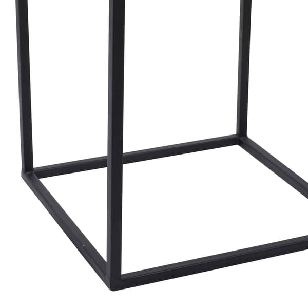 9th & Pike&#174; Black Metal Contemporary Accent Table - Set of 2