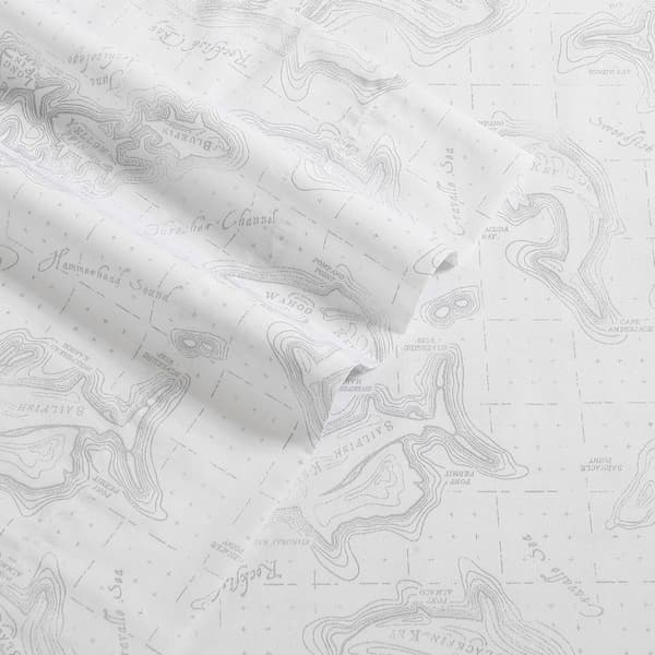 Eddie Bauer Fish Atol Cotton Percale Sheet Set