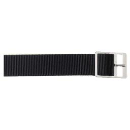 Unisex Watchbands 2 Go 18mm Black Nylon Watch Band