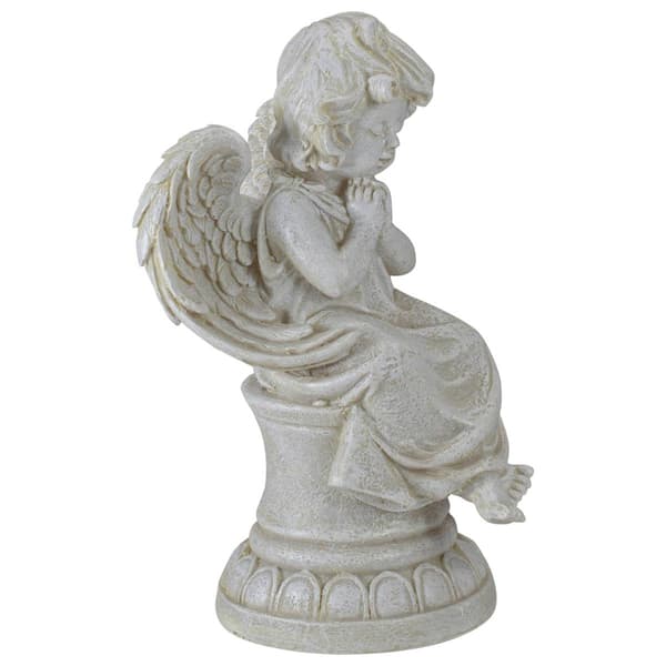 Northlight Seasonal 9in. Praying Angel on Pedestal Garden Statue