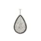 Wearable Art Silver-Tone Crystal Teardrop Enhancer Pendant - image 1