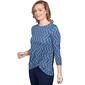 Petite Ruby Rd. Must Haves II Geometric Twisted Front Blouse - image 3