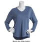 Womens Starting Point Long Sleeve V-Neck Tee - image 5