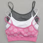 Girls (7-14) Rene Rofe(R) Gracie 3pk. Seamless Jacquard Bralette - image 1